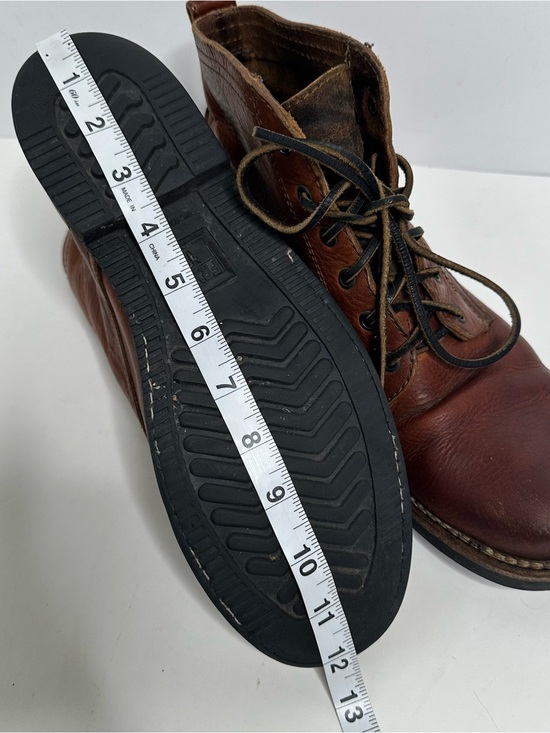 Frye Men’s Cognac Leather Lace Up Boots Size 10 main image 2
